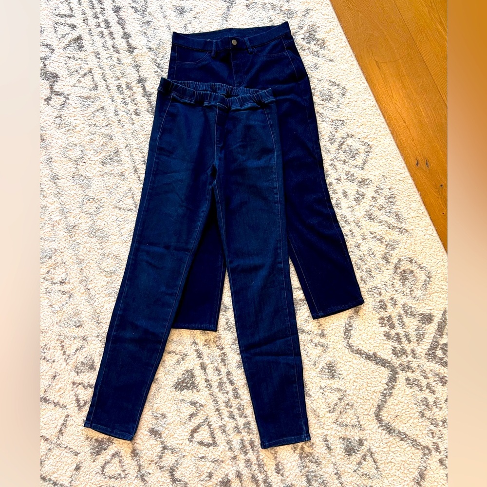 Uniqlo stretch denim pants bundle